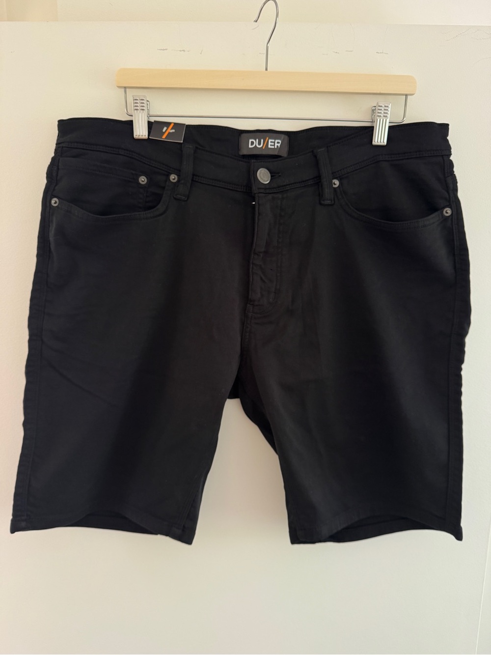 DU/ER Men's Black Hybrid Shorts - Stretch Everyday Fit